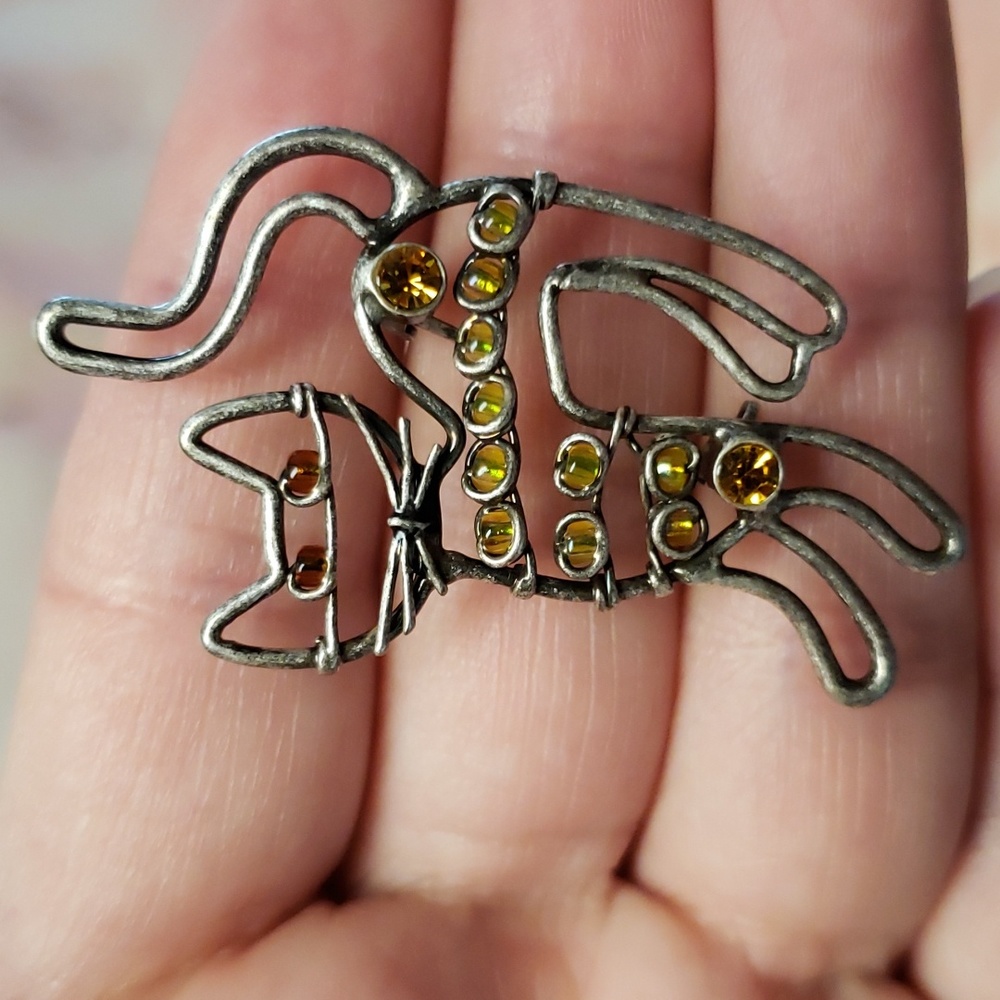 Beaded Cat Pin Beaded Cat Brooch Lia Sophia Cat Brooch